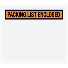 Packing List Envelopes