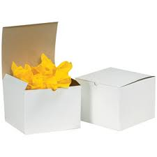 Stock White Folding Gift Boxes